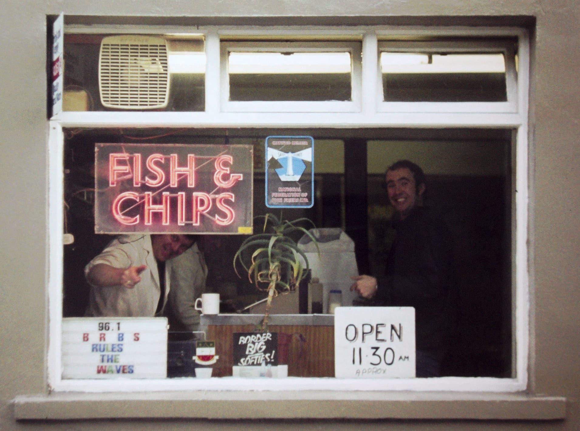 Even in the local chippy